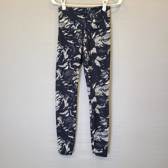 Marika Balance Collection High Rise Blue Floral Legging Yoga Pant Womens XS - Picture 1 of 6